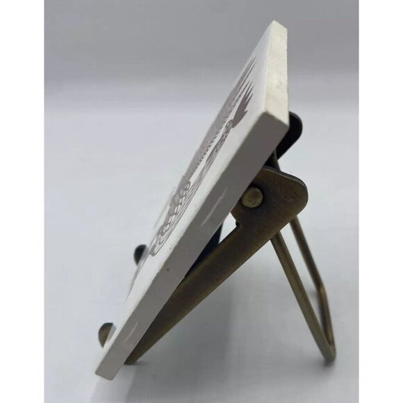 Vintage Rooster Ceramic Tile Chicken Brown Ivory Mexico Dal-Tile Rodeo 4.25 " - Picture 4 of 13